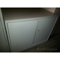 Lt Grey 2 Door Storage Cabinet w Laminate Top, Locking